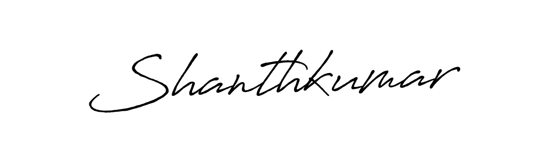How to make Shanthkumar name signature. Use Antro_Vectra_Bolder style for creating short signs online. This is the latest handwritten sign. Shanthkumar signature style 7 images and pictures png