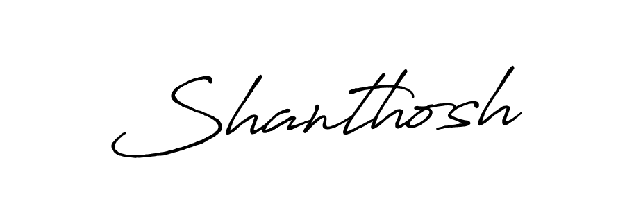 Also You can easily find your signature by using the search form. We will create Shanthosh name handwritten signature images for you free of cost using Antro_Vectra_Bolder sign style. Shanthosh signature style 7 images and pictures png