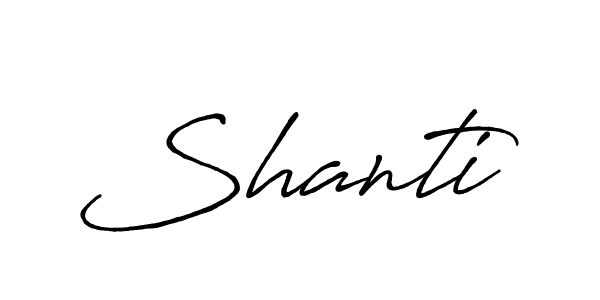 Once you've used our free online signature maker to create your best signature Antro_Vectra_Bolder style, it's time to enjoy all of the benefits that Shanti name signing documents. Shanti signature style 7 images and pictures png