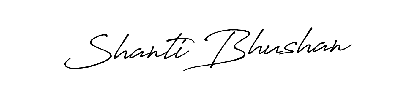 Antro_Vectra_Bolder is a professional signature style that is perfect for those who want to add a touch of class to their signature. It is also a great choice for those who want to make their signature more unique. Get Shanti Bhushan name to fancy signature for free. Shanti Bhushan signature style 7 images and pictures png