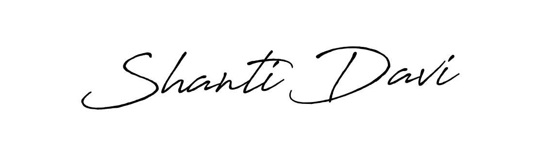 Once you've used our free online signature maker to create your best signature Antro_Vectra_Bolder style, it's time to enjoy all of the benefits that Shanti Davi name signing documents. Shanti Davi signature style 7 images and pictures png
