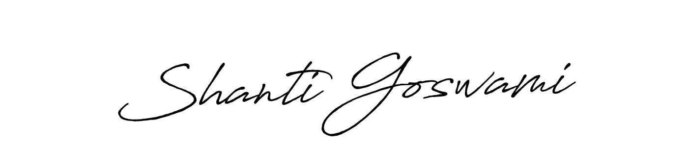 Make a short Shanti Goswami signature style. Manage your documents anywhere anytime using Antro_Vectra_Bolder. Create and add eSignatures, submit forms, share and send files easily. Shanti Goswami signature style 7 images and pictures png