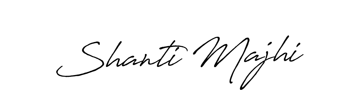 How to make Shanti Majhi signature? Antro_Vectra_Bolder is a professional autograph style. Create handwritten signature for Shanti Majhi name. Shanti Majhi signature style 7 images and pictures png