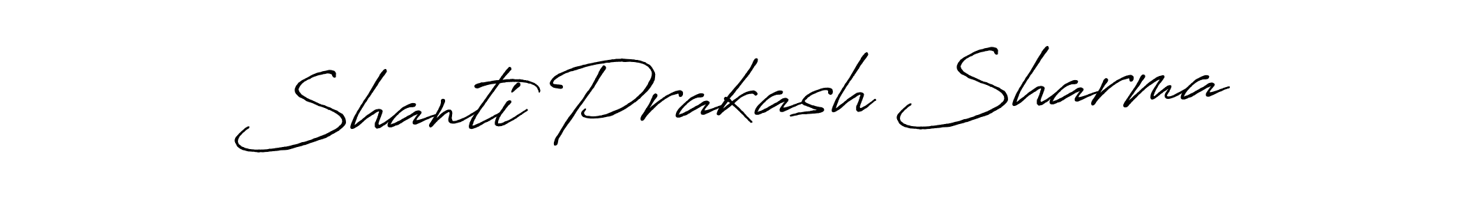 Use a signature maker to create a handwritten signature online. With this signature software, you can design (Antro_Vectra_Bolder) your own signature for name Shanti Prakash Sharma. Shanti Prakash Sharma signature style 7 images and pictures png