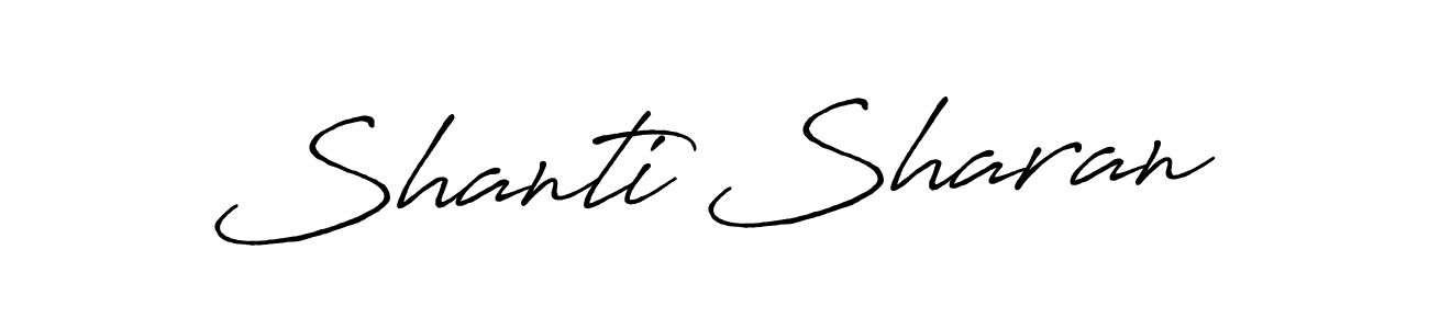 Shanti Sharan stylish signature style. Best Handwritten Sign (Antro_Vectra_Bolder) for my name. Handwritten Signature Collection Ideas for my name Shanti Sharan. Shanti Sharan signature style 7 images and pictures png