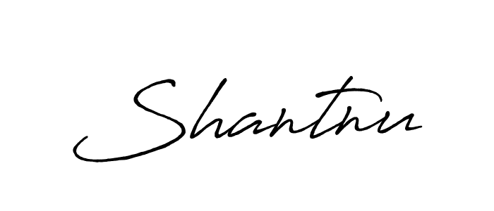 How to make Shantnu name signature. Use Antro_Vectra_Bolder style for creating short signs online. This is the latest handwritten sign. Shantnu signature style 7 images and pictures png