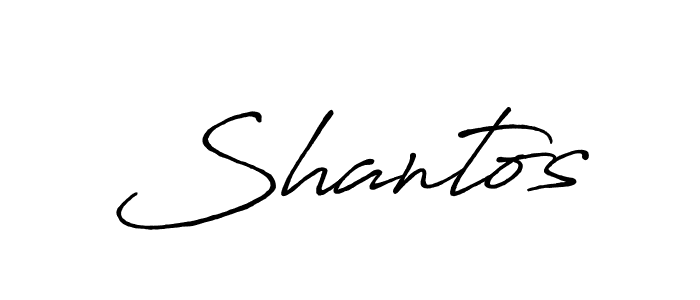 Make a beautiful signature design for name Shantos. Use this online signature maker to create a handwritten signature for free. Shantos signature style 7 images and pictures png