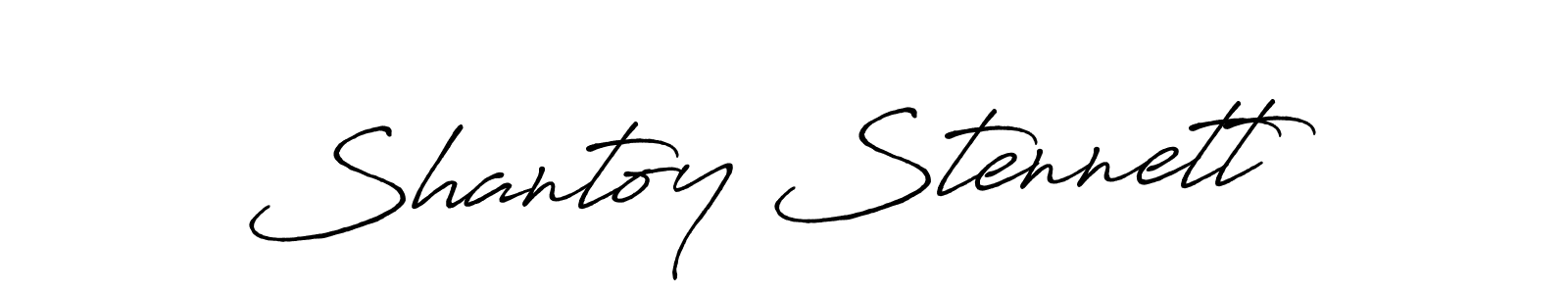 Similarly Antro_Vectra_Bolder is the best handwritten signature design. Signature creator online .You can use it as an online autograph creator for name Shantoy Stennett. Shantoy Stennett signature style 7 images and pictures png