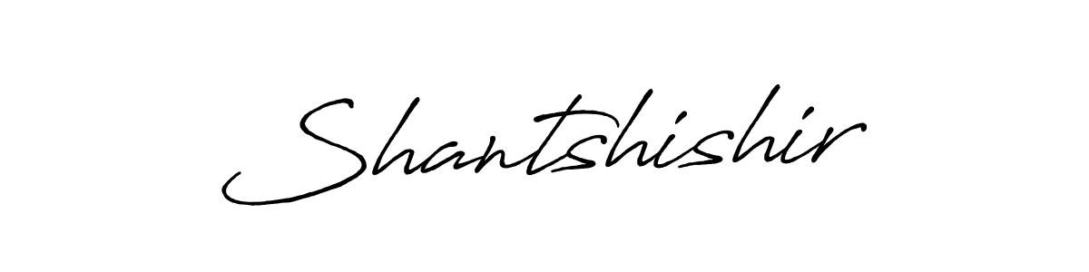 Use a signature maker to create a handwritten signature online. With this signature software, you can design (Antro_Vectra_Bolder) your own signature for name Shantshishir. Shantshishir signature style 7 images and pictures png