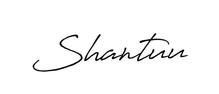 Also we have Shantuu name is the best signature style. Create professional handwritten signature collection using Antro_Vectra_Bolder autograph style. Shantuu signature style 7 images and pictures png