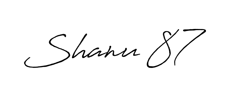 Also You can easily find your signature by using the search form. We will create Shanu 87 name handwritten signature images for you free of cost using Antro_Vectra_Bolder sign style. Shanu 87 signature style 7 images and pictures png