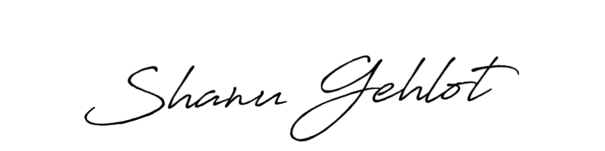 Use a signature maker to create a handwritten signature online. With this signature software, you can design (Antro_Vectra_Bolder) your own signature for name Shanu Gehlot. Shanu Gehlot signature style 7 images and pictures png
