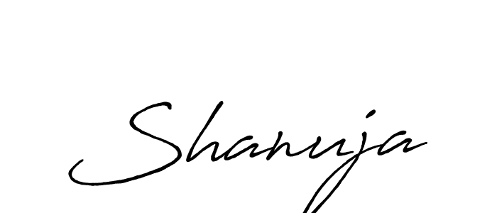 Design your own signature with our free online signature maker. With this signature software, you can create a handwritten (Antro_Vectra_Bolder) signature for name Shanuja. Shanuja signature style 7 images and pictures png