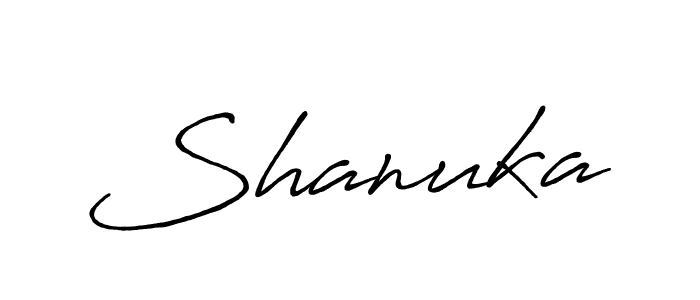It looks lik you need a new signature style for name Shanuka. Design unique handwritten (Antro_Vectra_Bolder) signature with our free signature maker in just a few clicks. Shanuka signature style 7 images and pictures png