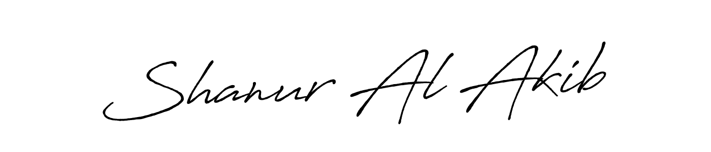 Create a beautiful signature design for name Shanur Al Akib. With this signature (Antro_Vectra_Bolder) fonts, you can make a handwritten signature for free. Shanur Al Akib signature style 7 images and pictures png