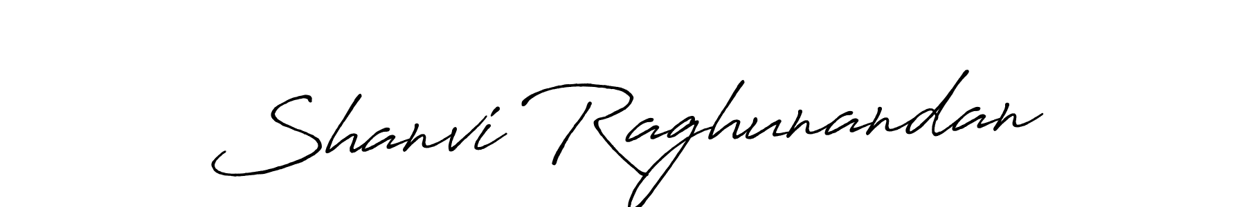 The best way (Antro_Vectra_Bolder) to make a short signature is to pick only two or three words in your name. The name Shanvi Raghunandan include a total of six letters. For converting this name. Shanvi Raghunandan signature style 7 images and pictures png