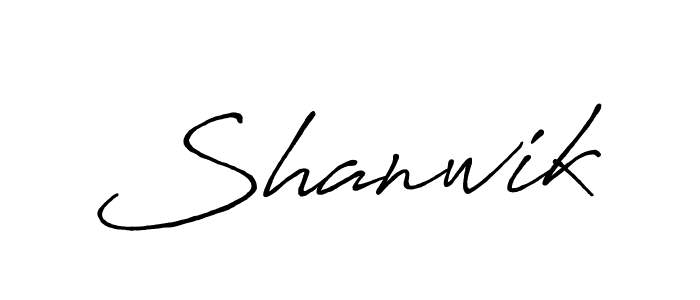 Also we have Shanwik name is the best signature style. Create professional handwritten signature collection using Antro_Vectra_Bolder autograph style. Shanwik signature style 7 images and pictures png