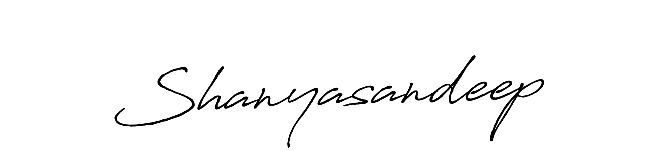 Shanyasandeep stylish signature style. Best Handwritten Sign (Antro_Vectra_Bolder) for my name. Handwritten Signature Collection Ideas for my name Shanyasandeep. Shanyasandeep signature style 7 images and pictures png