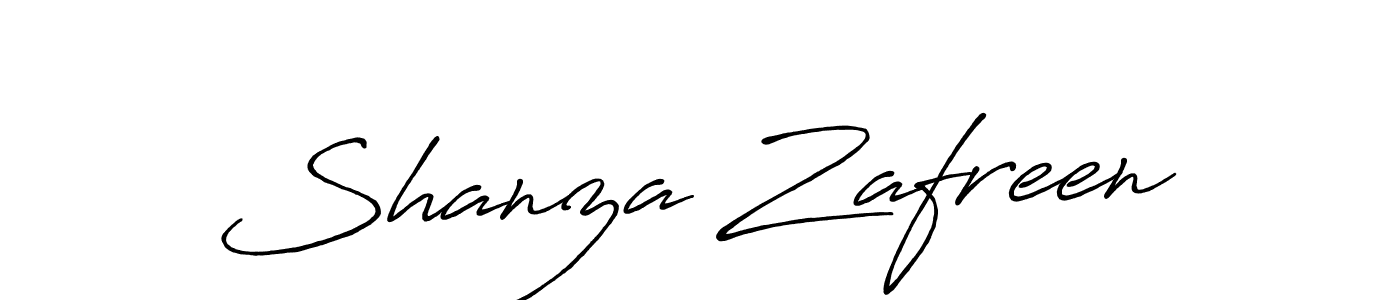 How to make Shanza Zafreen signature? Antro_Vectra_Bolder is a professional autograph style. Create handwritten signature for Shanza Zafreen name. Shanza Zafreen signature style 7 images and pictures png