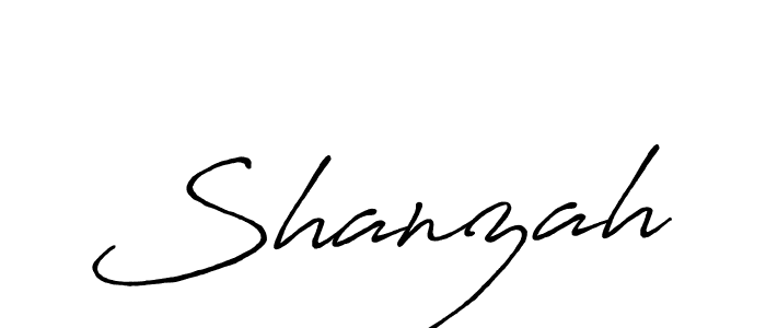 Make a beautiful signature design for name Shanzah. Use this online signature maker to create a handwritten signature for free. Shanzah signature style 7 images and pictures png