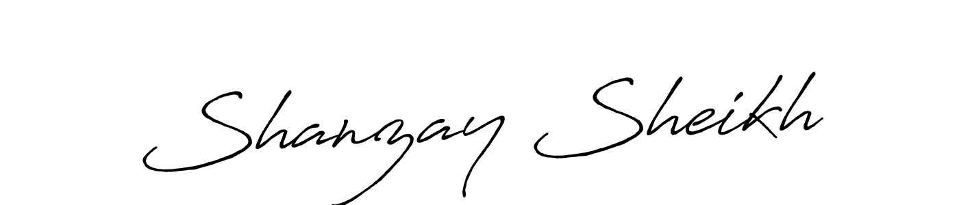 You can use this online signature creator to create a handwritten signature for the name Shanzay Sheikh. This is the best online autograph maker. Shanzay Sheikh signature style 7 images and pictures png