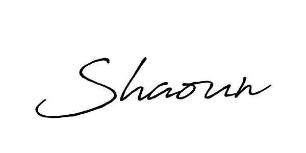 Use a signature maker to create a handwritten signature online. With this signature software, you can design (Antro_Vectra_Bolder) your own signature for name Shaoun. Shaoun signature style 7 images and pictures png