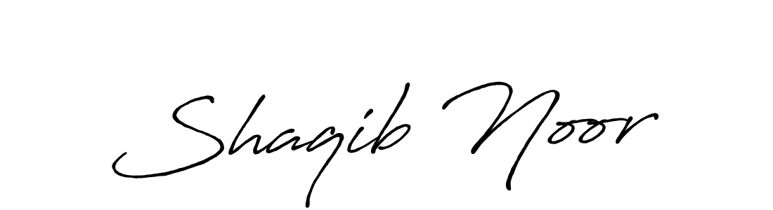 Use a signature maker to create a handwritten signature online. With this signature software, you can design (Antro_Vectra_Bolder) your own signature for name Shaqib Noor. Shaqib Noor signature style 7 images and pictures png