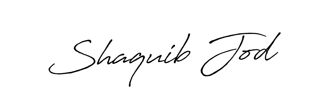 The best way (Antro_Vectra_Bolder) to make a short signature is to pick only two or three words in your name. The name Shaquib Jod include a total of six letters. For converting this name. Shaquib Jod signature style 7 images and pictures png