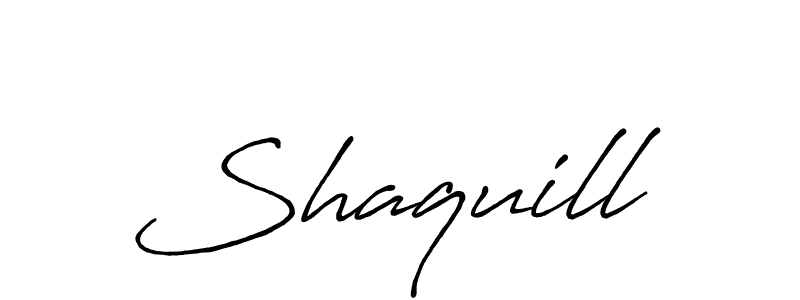 Also we have Shaquill name is the best signature style. Create professional handwritten signature collection using Antro_Vectra_Bolder autograph style. Shaquill signature style 7 images and pictures png