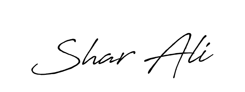 Use a signature maker to create a handwritten signature online. With this signature software, you can design (Antro_Vectra_Bolder) your own signature for name Shar Ali. Shar Ali signature style 7 images and pictures png