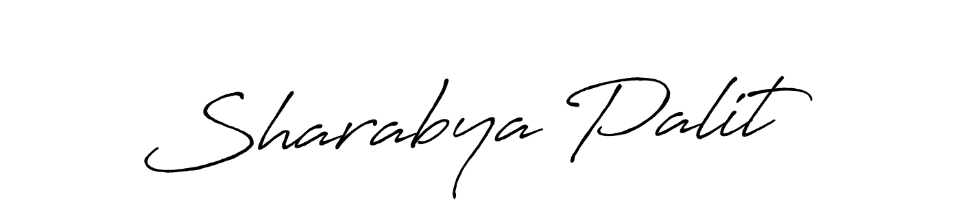 Also You can easily find your signature by using the search form. We will create Sharabya Palit name handwritten signature images for you free of cost using Antro_Vectra_Bolder sign style. Sharabya Palit signature style 7 images and pictures png