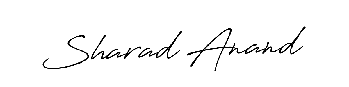 Create a beautiful signature design for name Sharad Anand. With this signature (Antro_Vectra_Bolder) fonts, you can make a handwritten signature for free. Sharad Anand signature style 7 images and pictures png