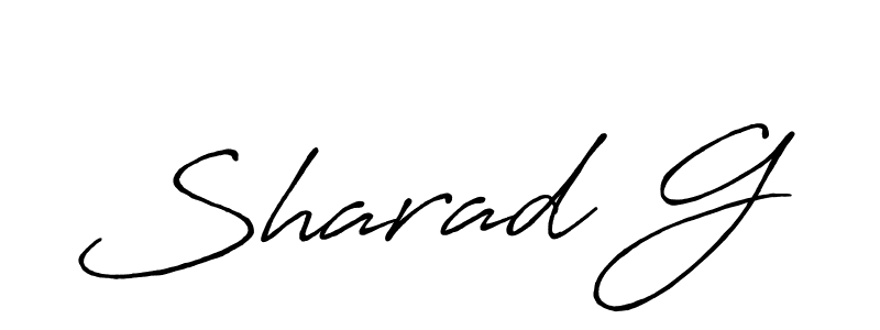 Sharad G stylish signature style. Best Handwritten Sign (Antro_Vectra_Bolder) for my name. Handwritten Signature Collection Ideas for my name Sharad G. Sharad G signature style 7 images and pictures png