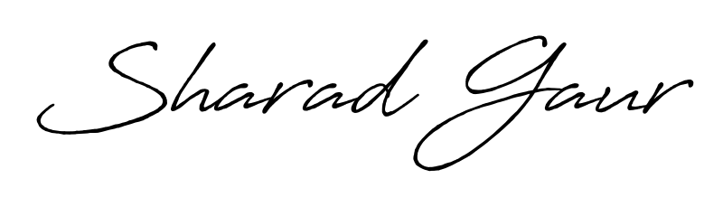 Also we have Sharad Gaur name is the best signature style. Create professional handwritten signature collection using Antro_Vectra_Bolder autograph style. Sharad Gaur signature style 7 images and pictures png