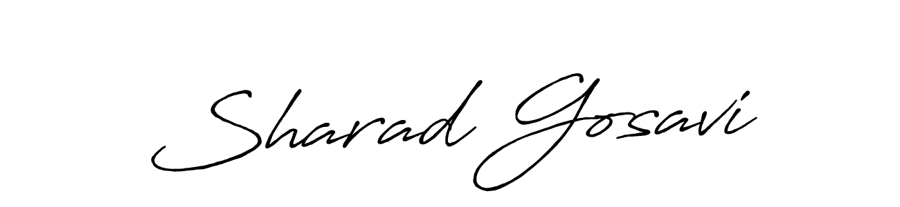Design your own signature with our free online signature maker. With this signature software, you can create a handwritten (Antro_Vectra_Bolder) signature for name Sharad Gosavi. Sharad Gosavi signature style 7 images and pictures png