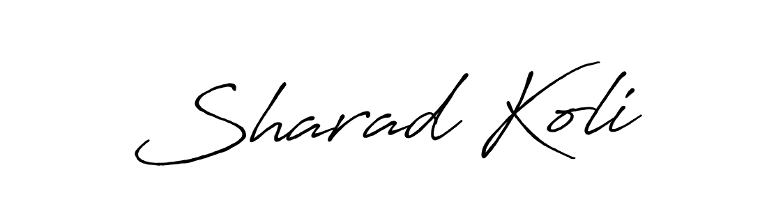 Sharad Koli stylish signature style. Best Handwritten Sign (Antro_Vectra_Bolder) for my name. Handwritten Signature Collection Ideas for my name Sharad Koli. Sharad Koli signature style 7 images and pictures png