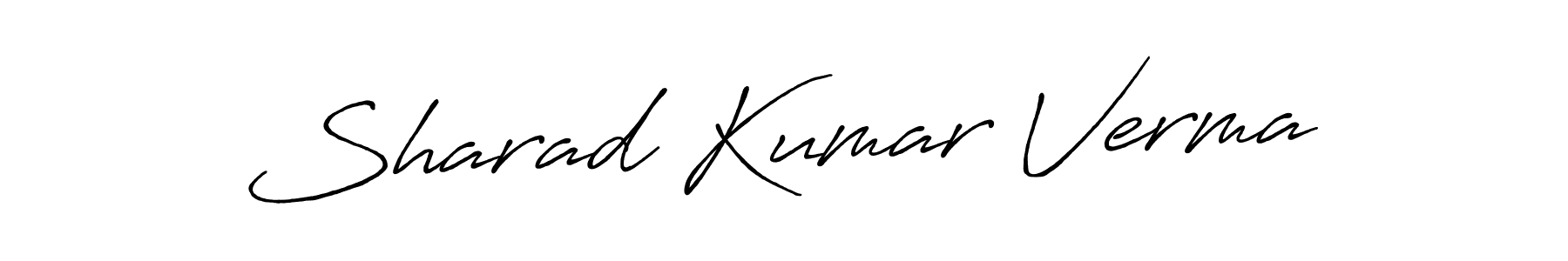 Make a beautiful signature design for name Sharad Kumar Verma. With this signature (Antro_Vectra_Bolder) style, you can create a handwritten signature for free. Sharad Kumar Verma signature style 7 images and pictures png