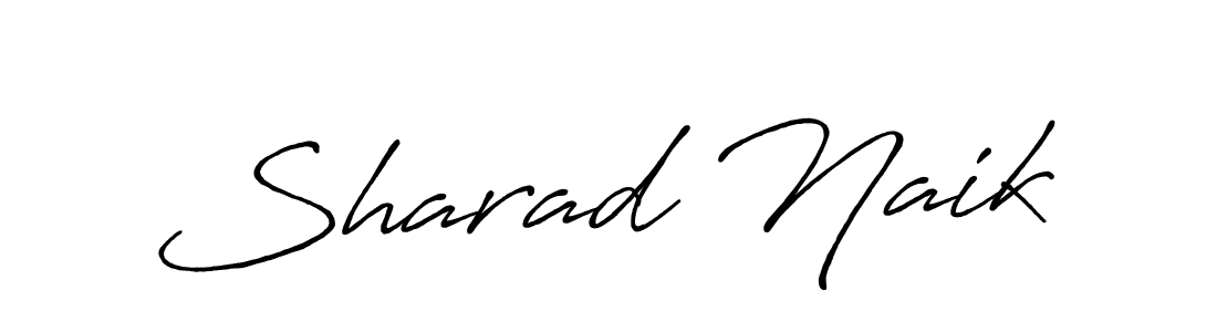 How to make Sharad Naik name signature. Use Antro_Vectra_Bolder style for creating short signs online. This is the latest handwritten sign. Sharad Naik signature style 7 images and pictures png