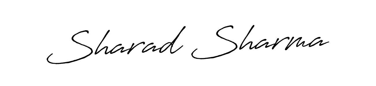 How to make Sharad Sharma signature? Antro_Vectra_Bolder is a professional autograph style. Create handwritten signature for Sharad Sharma name. Sharad Sharma signature style 7 images and pictures png