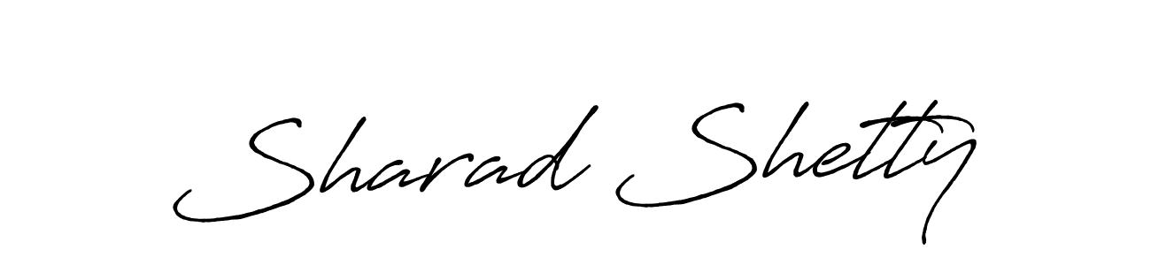 Create a beautiful signature design for name Sharad Shetty. With this signature (Antro_Vectra_Bolder) fonts, you can make a handwritten signature for free. Sharad Shetty signature style 7 images and pictures png