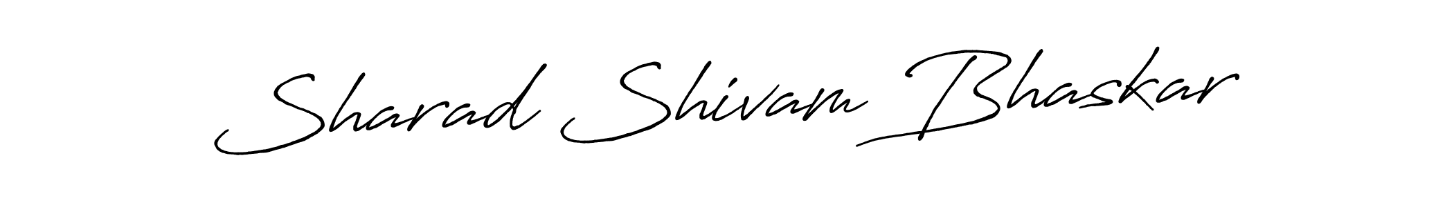 Use a signature maker to create a handwritten signature online. With this signature software, you can design (Antro_Vectra_Bolder) your own signature for name Sharad Shivam Bhaskar. Sharad Shivam Bhaskar signature style 7 images and pictures png