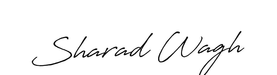 How to make Sharad Wagh name signature. Use Antro_Vectra_Bolder style for creating short signs online. This is the latest handwritten sign. Sharad Wagh signature style 7 images and pictures png