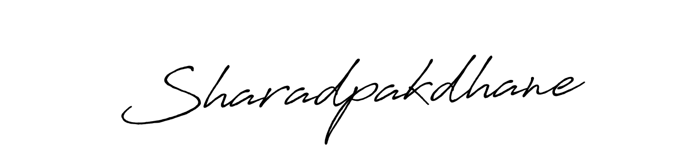 How to make Sharadpakdhane name signature. Use Antro_Vectra_Bolder style for creating short signs online. This is the latest handwritten sign. Sharadpakdhane signature style 7 images and pictures png