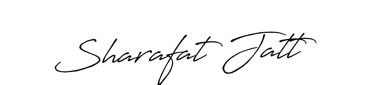 Design your own signature with our free online signature maker. With this signature software, you can create a handwritten (Antro_Vectra_Bolder) signature for name Sharafat Jatt. Sharafat Jatt signature style 7 images and pictures png