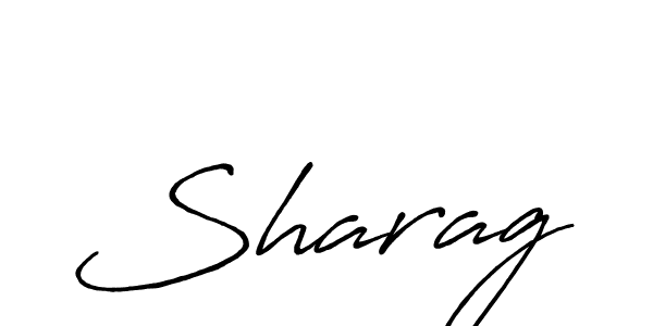 Sharag stylish signature style. Best Handwritten Sign (Antro_Vectra_Bolder) for my name. Handwritten Signature Collection Ideas for my name Sharag. Sharag signature style 7 images and pictures png