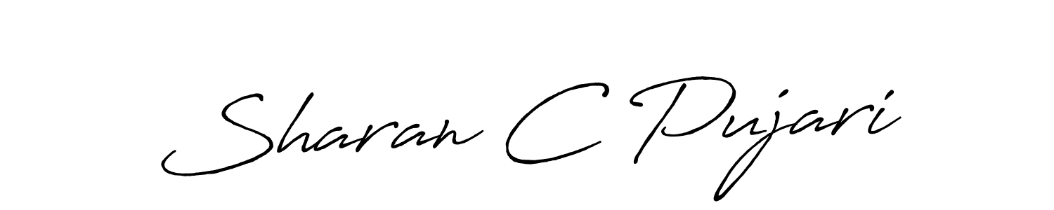 Make a beautiful signature design for name Sharan C Pujari. Use this online signature maker to create a handwritten signature for free. Sharan C Pujari signature style 7 images and pictures png