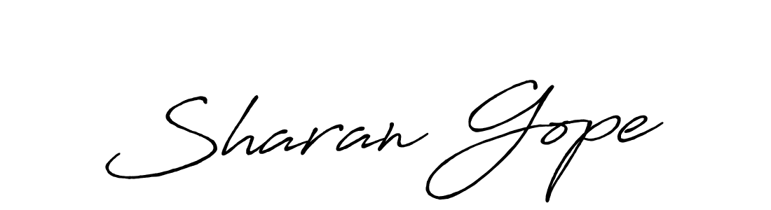 Also we have Sharan Gope name is the best signature style. Create professional handwritten signature collection using Antro_Vectra_Bolder autograph style. Sharan Gope signature style 7 images and pictures png