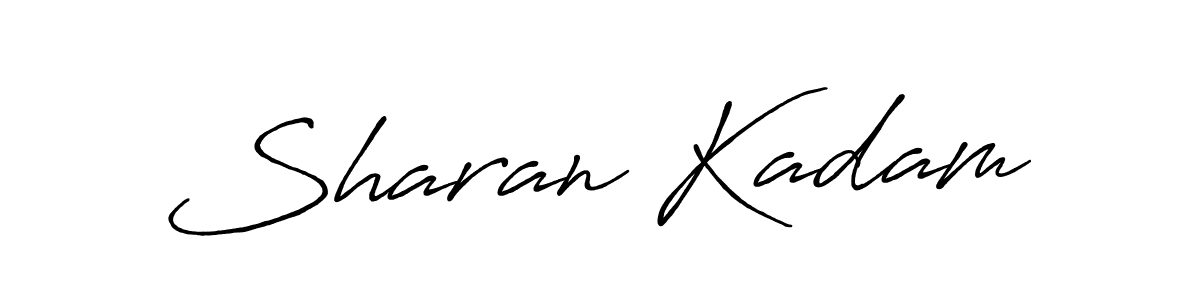 Make a beautiful signature design for name Sharan Kadam. With this signature (Antro_Vectra_Bolder) style, you can create a handwritten signature for free. Sharan Kadam signature style 7 images and pictures png