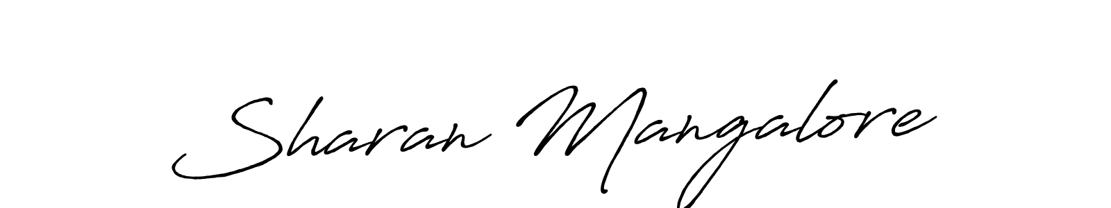 Sharan Mangalore stylish signature style. Best Handwritten Sign (Antro_Vectra_Bolder) for my name. Handwritten Signature Collection Ideas for my name Sharan Mangalore. Sharan Mangalore signature style 7 images and pictures png