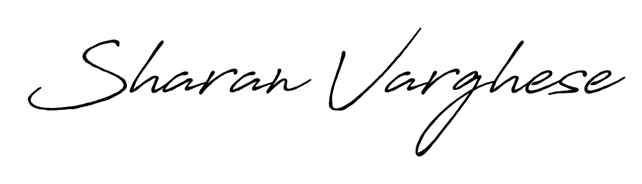 Upgrade your professional image with Sharan Varghese signature created with Antro_Vectra_Bolder font. Fast, free, and watermark-free download. Sharan Varghese signature style 7 images and pictures png